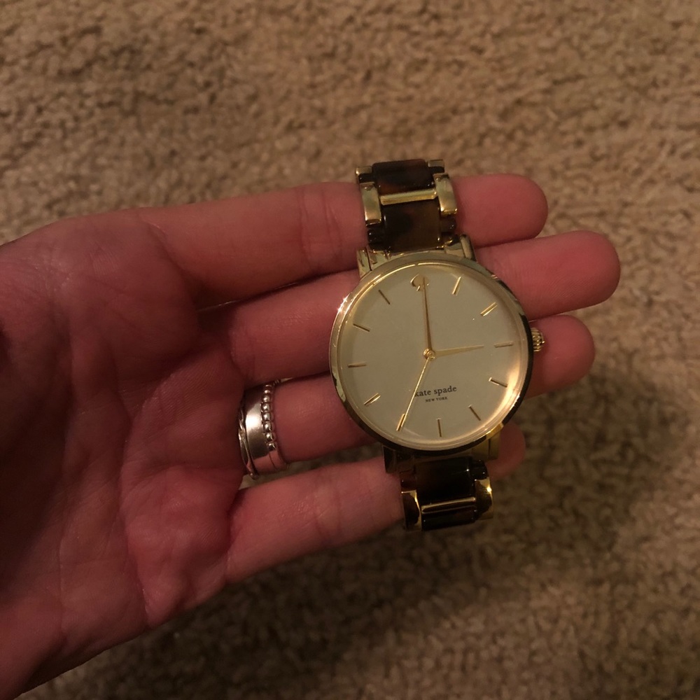 Kate Spade watch | gold + tortoise shell